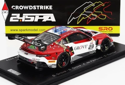 1/43 SPARK PORSCHE 911 992 GT3 R TEAM GROVE RACING N 23 24h SPA 2023 - Immagine 1 di 2