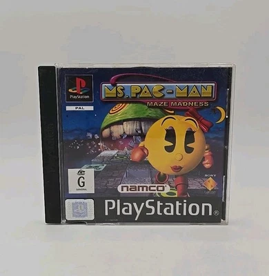 Ms Pac-Man Maze Madness PS1 PlayStation 1 PAL - VGC - Free Post - image 1 of 4