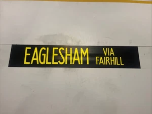 EAGLESHAM VIA FAIRHILL - Hamilton Depot 289 Scottish Bus Destination Blind 36” - Picture 1 of 11