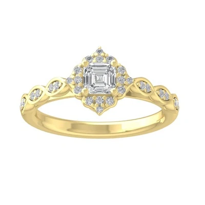0.75Ct Natural Diamond Engagement Ring Size 7 for Women 10K Yellow Gold 3.35gm - Image 1 of 4
