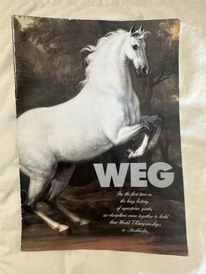 WEG Juegos Ecuestres Mundiales Estocolmo Suecia 1990 Folleto Exposición de Caballos De Colección Foto 1 de 4