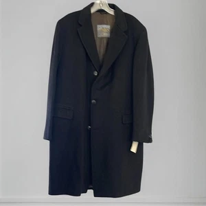 Vintage Rimrock Pure Wool Black Men's winter Coat size 46 - Picture 1 of 4