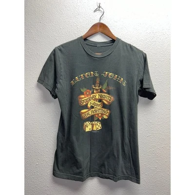 Camiseta Elton John Saturday Night Alright For Fighting Bravado 2007 Tour M Foto 1 de 4