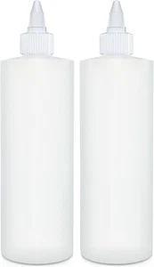 Condiment Squeeze Bottles, 16 OZ Empty Squirt Bottle with Twist Top Cap, Leak Pr - Picture 1 of 12