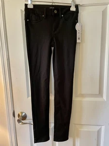 NWT Joe’s Jeans Girls The Ponte Skinny Mid Rise Black Leggings Size 12 - Picture 1 of 4