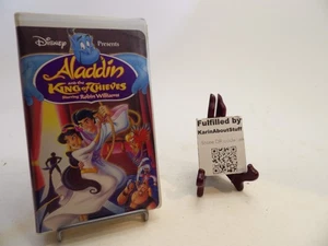 Aladdin and the King of Thieves [VHS Tape] Walt Disney Clamshell Free Shipping - Foto 1 di 5