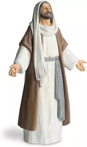 Statua Gesù Cristo a braccia aperte, statua di santo dipinta a mano religiosa moderna - Foto 1 di 12