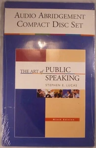 The Art Of Public Speaking Audio 2-CD Set by Stephen E Lucas NEW - Picture 1 of 2