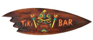 Surfboard Tiki Bar Tribal 60cm im Hawaii Style Surfbrett Osterinsel Kauai Lounge - Bild 1 von 1