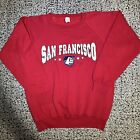 Vintage San Francisco Cali Sail Boat Sweatshirt Usa Made Heavyweight Sz L Red