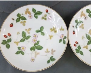 Wedgwood Wild Strawberry Saucers (2) Two - Picture 1 of 7