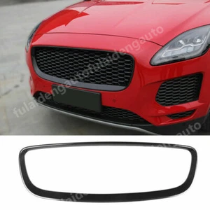 For Jaguar E-PACE 18-20 Carbon fiber Car Front Grille Outline Trim Molding cover - Picture 1 of 6
