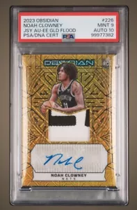 2023 Obsidian Noah Clowney Basketball Gold RPA /10 PSA 9 AUTO 10 - Picture 1 of 2