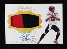 2018 Panini Flawless Collegiate Rookie Gold /10 Nic Shimonek #RPANS Patch Auto