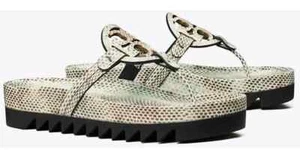 Sandali in pelle nuovi Tory Burch Miller Cloud Lug taglia 7 - Foto 1 di 12