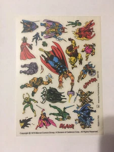 VINTAGE THOR ASGARD PRESTO MAGIX RUB ONS MARVEL SHEET ONLY / WRONGWAY052 - Picture 1 of 3
