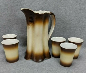 Harker Keramik Krug 5 Gläser Halbporzellan - Bild 1 von 12