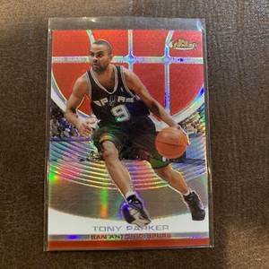 TONY PARKER 2005-06 TOPPS FINEST RED REFRACTOR /169 SP SPURS