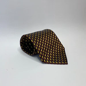 Ermenegildo Zegna Mens Tie 100% Silk Geometric Pattern Made in Italy - Picture 1 of 5