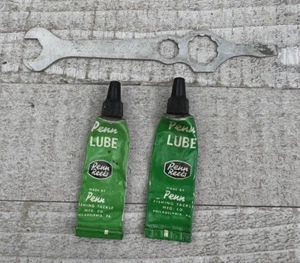 Vintage Original PENN REELS Reel Wrench Multi  Tool 4 Way Tool OEM w/ Lube - Picture 1 of 4