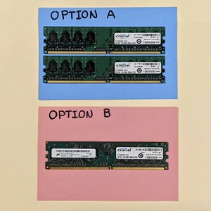 🔧 (×1) 1GB DDR2 Crucial Memory / RAM @666MHz [TESTED | FOR DESKTOPS] - Picture 1 of 7