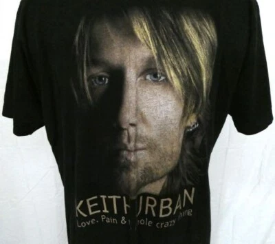 Camiseta Keith Urban XXL Gira Mundial 2007 Algodón Foto 1 de 4