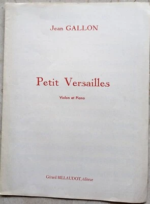 Jean GALLON Petit Versailles partition violon et piano - Photo 1/2