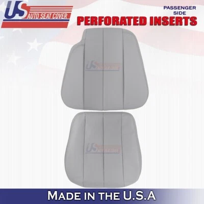 Capa de assento de couro cinza 1990-1995 compatível com Mercedes Benz SL320 passageiro inferior e superior - Imagem 1 de 4