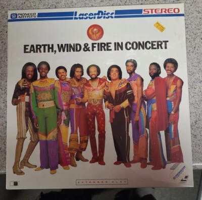 Earth Wind & Fire In Concert Laser Disc SEALED VTG  Foto 1 de 3