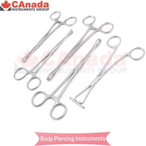 Set 5 Pezzi Strumenti Piercing Corpo Kit Strumenti Pinze Penington DS-1116 - Foto 1 di 2