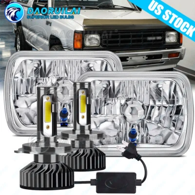 Nuevo para Dodge W150 W250 W350 D150 D250 D350 Par Faros LED 7x6" con Giro DRL Foto 1 de 4