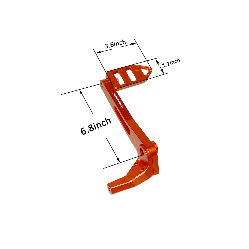 Orange Brake Pedal Foot Lever for Harley Low Rider S/ST Street Bob FXRST FXST Foto 1 de 4