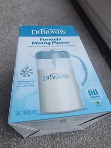 Dr. Brown's Baby Formula Mixing Pitcher Blue with Adjustable Stopper- 32 oz - Picture 1 of 4
