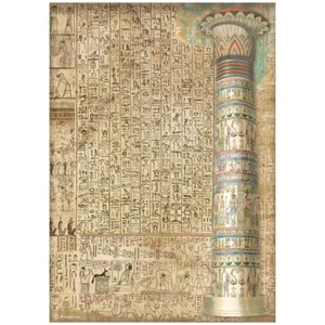 Stamperia A4 RICE PAPER - FORTUNE - EGYPT, Decoupage, Hieroglyphics - Picture 1 of 1