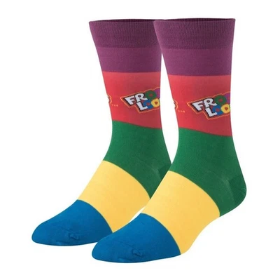 Froot Loops Kelloggs Crazy Crew 袜子男式女式红色绿色独特乐趣 — 第 1/4 张图片