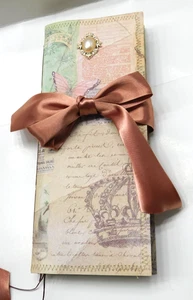 Großes Junk Journal Blanko Tagebuch Reise Notizbuch 116 Seiten Vintage Style K - Bild 1 von 22