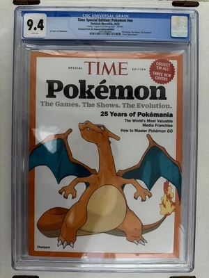 TIME Magazine Special Edition Pokemon - CHARIZARD Cover CGC 9.4 - Image 1 of 2