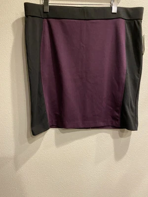 George Women’s Plus Size 2X Multicolor Ponte Skirt Above Knee Stretch Waist  - Image 1 of 4