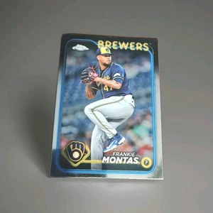 2024 Topps Chrome Update Refractor Frankie Montas Milwaukee Brewers #USC82 - Picture 1 of 2