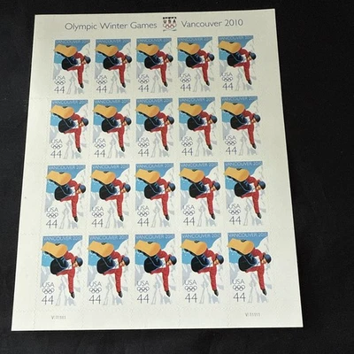 Scott #4436: 2010 Winter Olympics MNH Sheet of 20. - Image 1 of 2