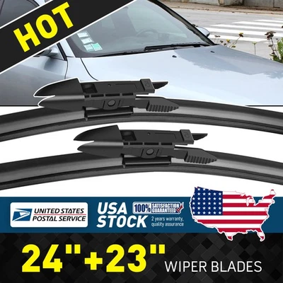 Juego limpiaparabrisas delantero 24" y 23" nuevo para BMW 525xi 528i 530i 535i Foto 1 de 4