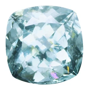 2.81 Ct Exquisite Cushion 8.6 x 8.5 MM Light Aqua Blue Brazil Natural Aquamarine - Picture 1 of 5
