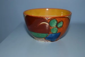 A rare Clarice Cliff tankard coffee set sugar bowl "Melon" pattern 1930 - Picture 1 of 4