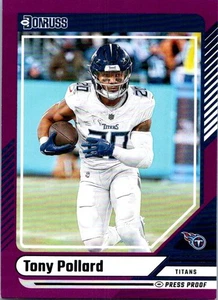 2024 Donruss #194 Tony Pollard Press Proof Purple - Picture 1 of 2