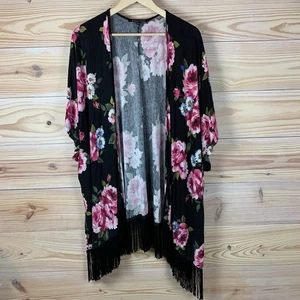 Top envolvente Sweet Rain para mujer con flecos de rosas medianas Whimsigoth - Imagen 1 de 9