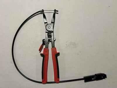 Snap-on Tools Ratcheting Remote Hose Clamp Pliers Red SHCP1 - image 1 of 4