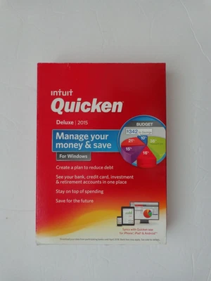 Intuit Quicken Deluxe 2015 for Windows Vista SP1 & Win 7/8/8.1 - Image 1 of 4