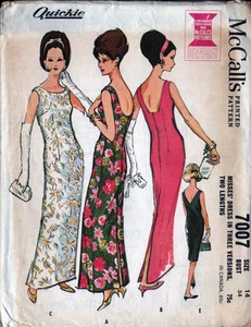 UNCUT 1963 VTG McCALL's Sewing Pattern - Dress in Two Lengths - Bust 34 - Picture 1 of 2