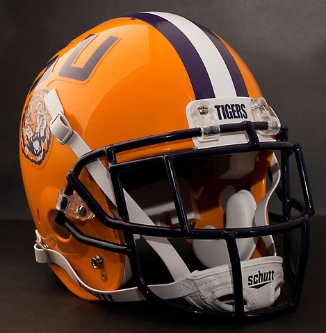 KEVIN FAULK Edition LSU TIGERS Authentic GAMEDAY Football Helmet Cover