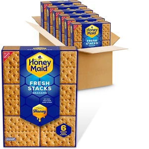 Honey Maid Fresh Stacks Graham Crackers, snack da viaggio sfusi, 6 scatole (36 Multi S - Foto 1 di 12